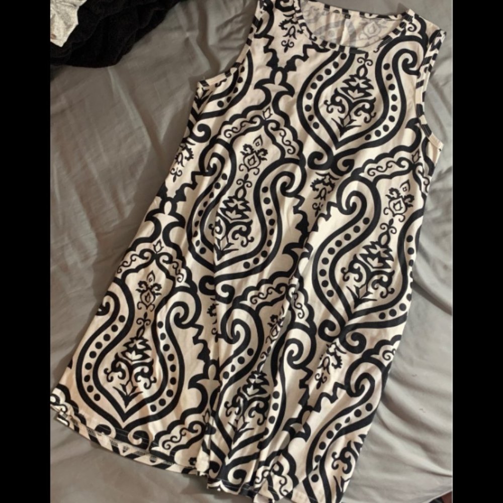 Black Patterned Dress